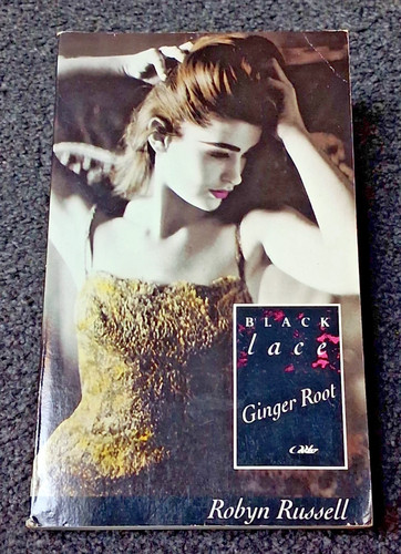 Black lace book - lace, ginger